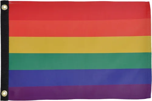 Miniatura 6 de In the Breeze 3699 - Bandera de arco iris de 3 pies por 5 pies, bandera con ojales y rayas cosidas, 3699
