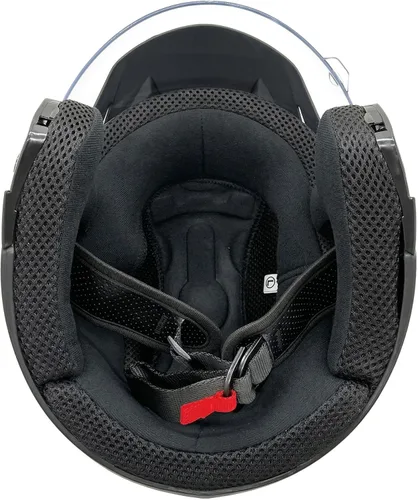 Miniatura 6 de MMG Model 20 - Casco abierto para motocicleta, DOT, uso legal en carretera, visera transparente abatible, negro mate (XL)