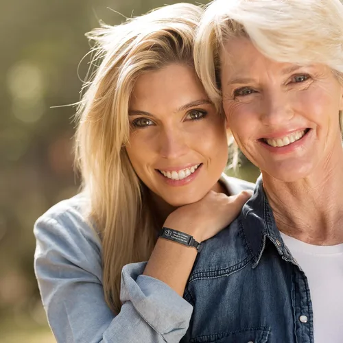 Miniatura 58 de VNOX Pulsera de identificación de alerta médica para hombres y mujeres, pulseras de alerta médica con grabado personalizado para mujeres y hombres