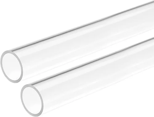 Miniatura 11 de DMiotech 2pcs 0.394 in x 0.551 in 12" tubo de acrílico transparente rígido tubo de plástico para acuario tubería de agua, sistema de refrigeración