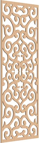 Miniatura 162 de Eveline - Paneles decorativos de pared de madera con calado, 13 3/8 pulgadas de ancho x 34 3/8 pulgadas de alto x 3/8 de alto, roble rojo rojo