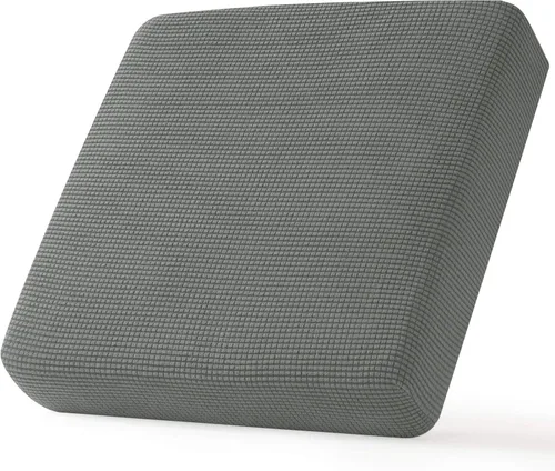 Miniatura 33 de CHUN YI - Funda elástica de cojín para sofá biplaza, funda de asiento de sofá con tela jacquard de elastano (mediana, color marfil blanco)