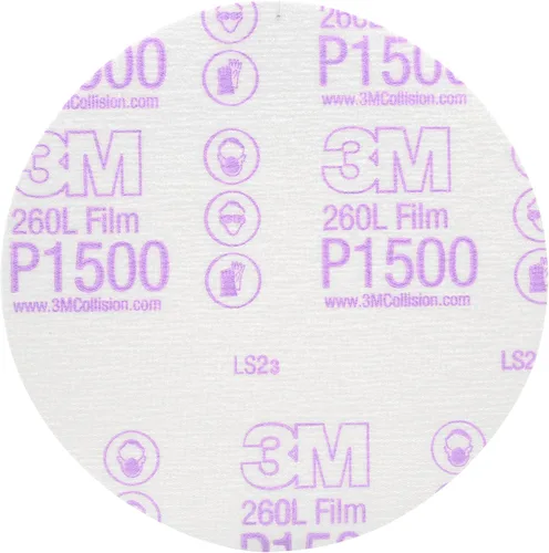 Miniatura 6 de 3M 17 Hookit - Disco de película para acabado, antipolvo, 6 pulgadas, P8., P600, 3