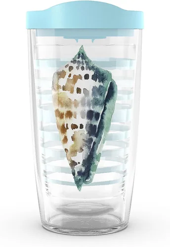 Miniatura 10 de Tervis Traveler - Vaso aislado de triple pared Sara Berrenson de algas marinas profundas mantiene las bebidas frías y calientes, 20 onzas, acero