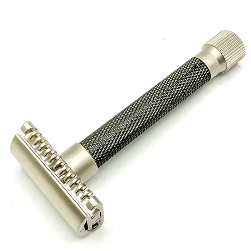 Miniatura 2 de Parker The Variant Open Peine - Maquinilla de afeitar de seguridad ajustable de doble filo, personaliza tu afeitado con un giro del dial de suave a