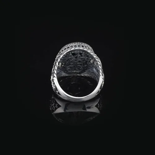 Miniatura 5 de Mens Handmade Ring, Black Onyx Men's Ring, Snake Ring, Black Onyx Ring Sterling Silver, Mens Onyx Snake Ring, Gift for Boyfriend
