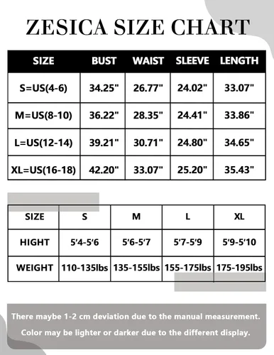 Miniatura 6 de ZESICA Women's 2024 Fall Dress Long Sleeve Smocked Casual Crew Neck Tiered Flowy Wedding Party Mini Dresses