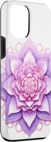 Miniatura 3 de iPhone 13 Pro Max Lotus Flower Mandala Circle Pink Yoga Meditation Case