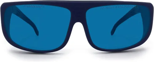 Miniatura 8 de FreeMascot Profesional OD 6+ 190nm-380nm/600nm-700nm longitud de onda violeta/rojo gafas de seguridad láser