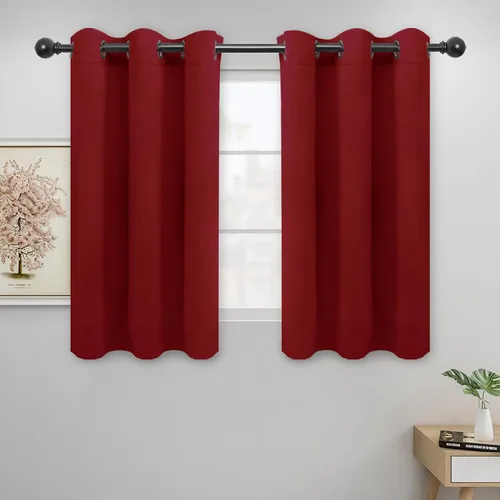 Miniatura 69 de Easy-Going - Cortinas opacas para dormitorio, aislamiento térmico sólido con ojales, cortinas de ventana para reducción de ruido, cortinas