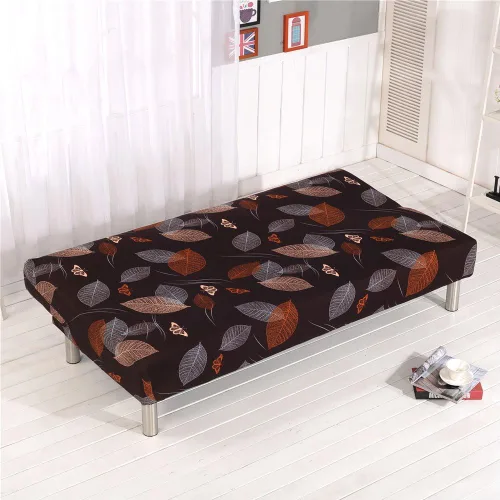 Miniatura 4 de Cornasee Funda Elástica a Rayas para Sofá Cama Funda de Futón, Fundas Completas para Sofá Plegable sin Brazos Protector de Muebles, Lavable a