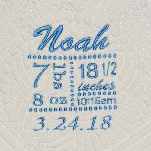 Miniatura 16 de Manta de Bebé Personalizada Colcha de Bebé Mantas con Monograma para Niños y Niñas Regalos de Bebé Bordados Placa