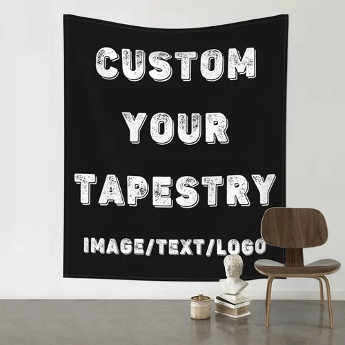 Miniatura 16 de Tapiz personalizado para cargar imágenes para colgar en la pared, telón de fondo personalizado con foto y texto, carteles personalizados