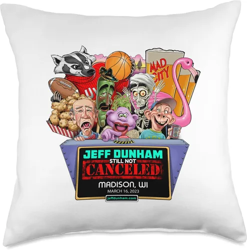 Miniatura 5 de JEFF DUNHAM Madison, WI (2023) - Almohada de 16 x 16 pulgadas, multicolor