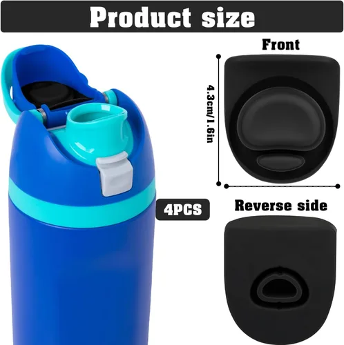 Miniatura 4 de 4 tapones de repuesto para Owala de 19/24/32/40 onzas, junta de tapa superior de botella compatible con Owala FreeSip junta de tapón de botella