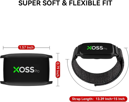 Miniatura 6 de XOSS BBP Heart Rate Monitor Armband with Bluetooth5.0 & ANT+, IPX68 Waterproof & Rechargeable 60Hour Battery Life Monitor Watch for Exercise