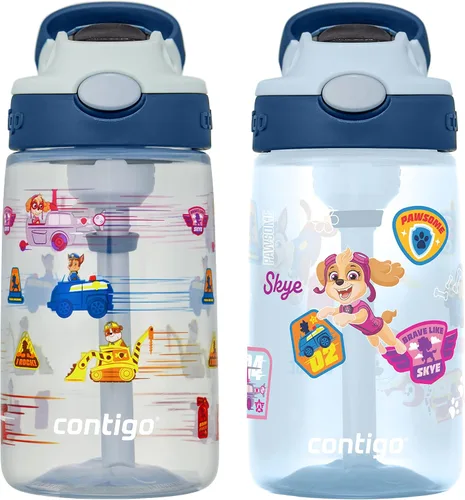 Miniatura 28 de Contigo Botella de agua con pajita para niños con tapa AUTOSPOUT de 20 onzas, arándano Azul (Arándano)