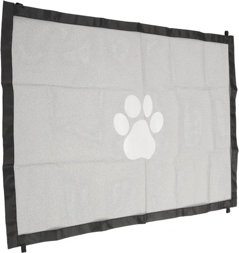 Miniatura 5 de Puerta para mascotas, puerta de perro, plegable, para interiores, para escaleras, puertas, dormitorios, pasillos (S 35.43 pulgadas de diámetro)