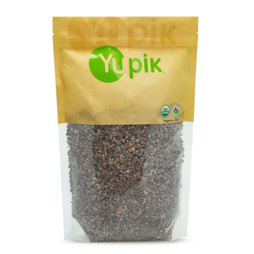Yupik Puntas de cacao crudo orgánico, 2.2 lb (35.2 oz), sin gluten, kosher, sin OGM, vegano, sin azúcar añadido, sin aditivos, hecho de cacao crudo,