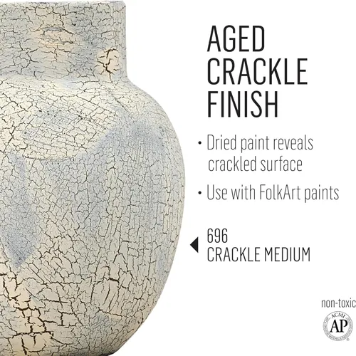 Miniatura 3 de FolkArt Medium (8 onzas), 696 Crackle