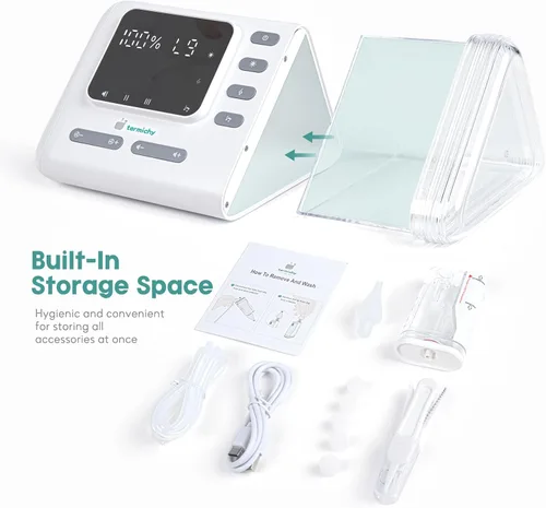 Miniatura 4 de Termichy Aspirador nasal eléctrico para bebés: recargable de 9 niveles de succión de succión para niños pequeños nariz tapada - Aspirador de nariz