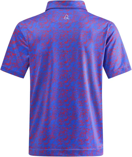 Miniatura 18 de DEOLAX Camisa de golf para hombre, con estampado de moda, atlética, de manga corta, clásica, casual, ajuste seco, suave, para hombres
