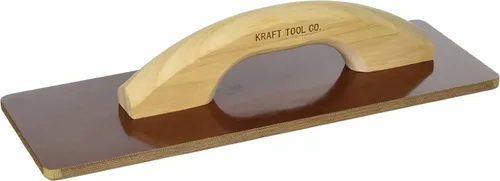 Miniatura 2 de Kraft Tool CF531 Flotador de lona laminada de extremo cuadrado con mango de madera, 16 x 5 pulgadas