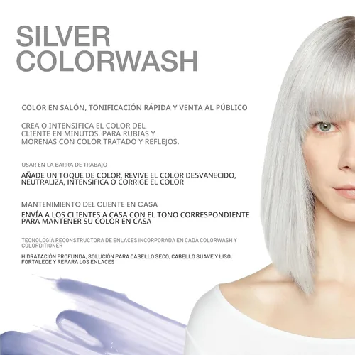 Miniatura 2 de Celeb Luxury Colorwash Color Depositing Shampoo - Color Refresher, Vegan Hair Dye, Bondfix Bond Rebuilder, Viral and Gem Lites Plateado