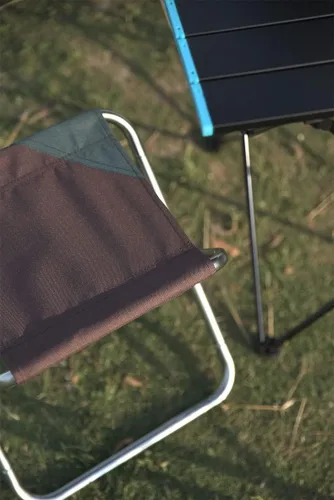 Miniatura 4 de Taburete plegable para campamento, ligero, portátil, plegable, ultraligero para exteriores, barbacoa, pesca, viajes, senderismo, mochilero