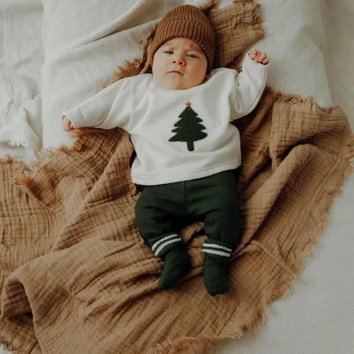 Miniatura 124 de BemeyourBBs Conjunto divertido de sudadera y pantalones de manga larga con letras divertidas para bebé niño y niño