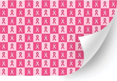 Miniatura 4 de HTV4U Vinilo de transferencia de calor con patrón de concienciación sobre el cáncer de mama (cinta rosa bebé, 18.5 pulgadas x 3 yardas) - Papel