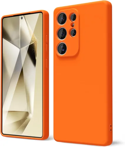 Miniatura 296 de oakxco Funda para teléfono Samsung Galaxy S21 Ultra con agarre de silicona líquida, bonita funda delgada y delgada de goma suave de TPU lisa