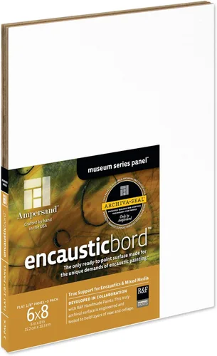 Miniatura 19 de Ampersand Art Supply Panel de pintura de madera: Serie Museo Encausticbord, 7/8 pulgadas de profundidad, 8 "x 10" Profundidad de 7/8 pulgadas
