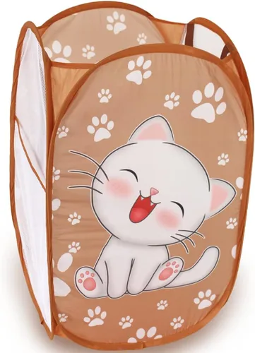 Miniatura 17 de Bolsa de almacenamiento de ropa sucia plegable tierna con imágenes (3)