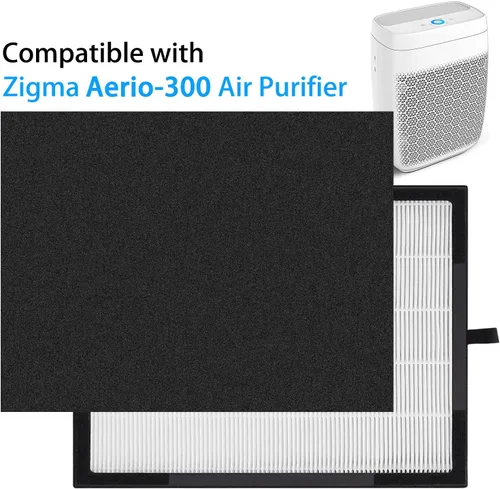 Miniatura 5 de Filtro purificador de aire para Zigma Aerio-300: Reemplazo del filtro de purificador de aire Hepa 1 filtro HEPA verdadero de alta eficiencia - 1