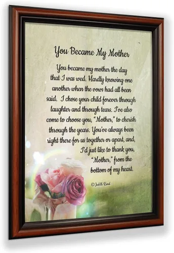 Miniatura 11 de Crossroads Home Décor Regalos para suegra - Regalos de nuera, You Became My Mother 7346BW