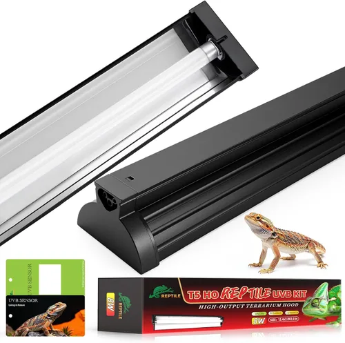 Miniatura 9 de Luz UVB para reptiles de 8 W, T5 UVB para reptiles HO Kit combinado con tarjetas de sensor de prueba, barra de luz de reptiles de alto rendimiento