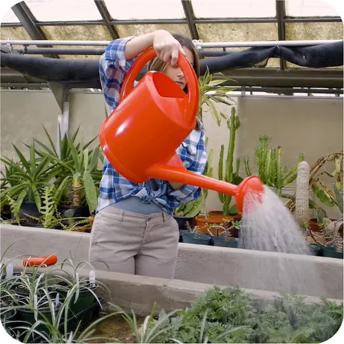 Miniatura 2 de Consolidated Plastics Regadera suiza duradera con protección UV, mango ergonómico para jardinería interior/exterior, fabricado en Suiza