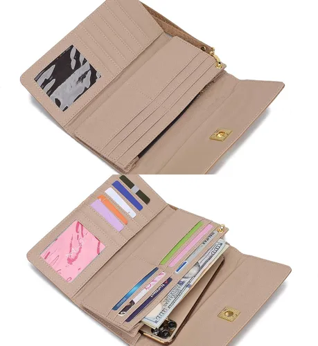 Miniatura 4 de MKF Collection Wristlet Wallet for Women - PU Leather Wristlet Bag - Multi Pockets Envelope Wallet