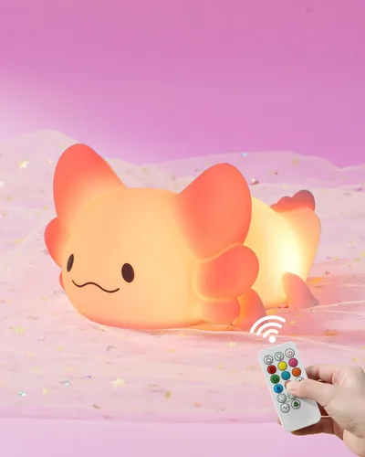 Miniatura 8 de ZKLiLi Luz nocturna para niños, linda lámpara de conejo, 16 colores+toque+luz nocturna de silicona para niños, luces nocturnas de conejo recargables