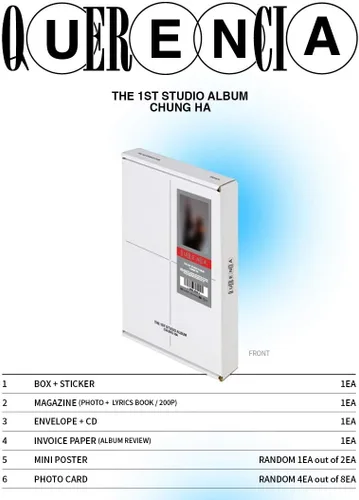CHUNGHA - Querencia (1er Álbum de Estudio) Álbum+Póster Plegado+Juego de Tarjetas Fotos Extra