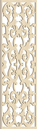 Miniatura 5 de Meadville Paneles decorativos de pared de madera con calado, 9 3/8 pulgadas de ancho x 24 3/8 pulgadas de alto x 1/4 de alto, aliso