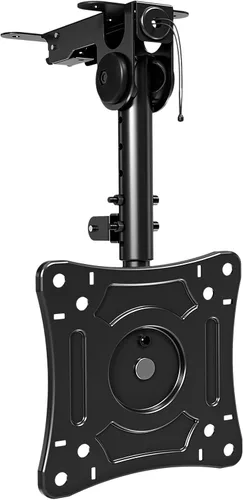 MOUNTUP - Soporte plegable para debajo del gabinete de TV - Soporte de TV abatible y giratorio, se adapta a pantallas LCD de 13-32" hasta 22 libras,