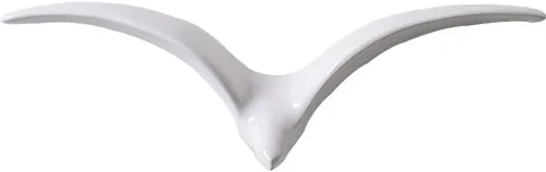 La La Pet® Decoración de pared de ganso salvaje, esculturas de pájaros voladores de cerámica, adorno de pared 3D, decoración costera para colgar