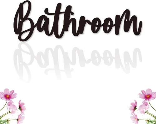 Placa de metal para decoración de baño, decoración de pared, decoración de granja, para baño, vestidor