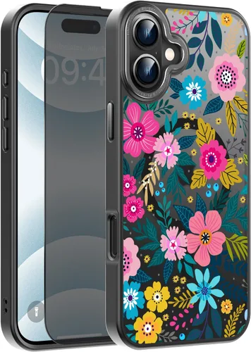 Miniatura 63 de Goodon Funda para iPhone 17 Pro con protector de pantalla de privacidad, compatible con Magsafe, a prueba de golpes, translúcida mate, bonita funda