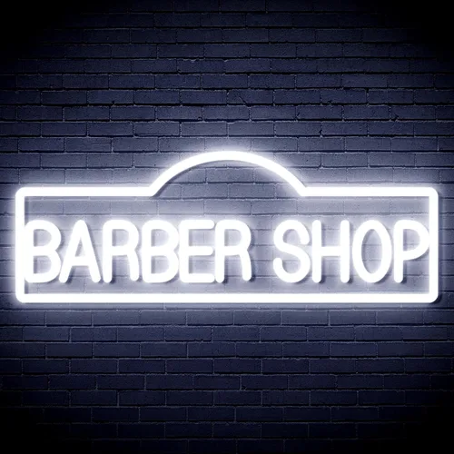 Miniatura 14 de ADVPRO Señal de neón LED de silicona flexible de Barber Shop - rojo y azul - st16s42-fnu0358-rb