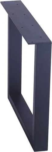 Miniatura 3 de MBQQ Patas para muebles de 15.7" de altura 17.7" de ancho, tubo cuadrado rústico decorativo, patas de mesa de metal resistente, patas de escritorio