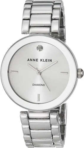 Miniatura 9 de Anne Klein Reloj de pulsera con esfera de diamante genuino para mujer