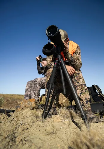 Miniatura 8 de BOG DeathGrip Aluminum Tripod with Durable Frame, Lightweight, Stable Design, Bubble Level, Adjustable Legs, Shooting Rest, and Hands-Free Operation
